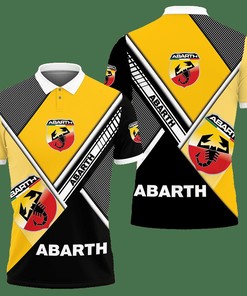 Abarth NCT-NH Polo Shirt Ver 2 (Yellow) with 3D Printed Design