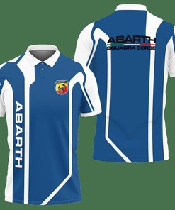 Abarth NCT-VA Polo Shirt Ver 1 (Blue) with 3D Printed Design