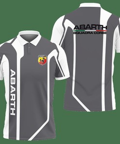 Abarth NCT-VA Polo Shirt Ver 1 (Grey) with 3D Printed Design