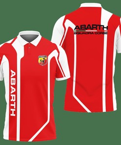 Abarth NCT-VA Polo Shirt Ver 1 (Red) with 3D Printed Design