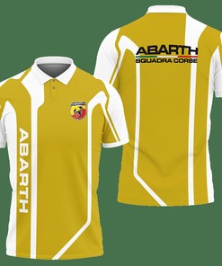 Abarth NCT-VA Polo Shirt Ver 1 (Yellow) with 3D Printed Design