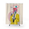 Abstract Art Print Retro Shower Curtain - Unique Bathroom Decor Gift Idea