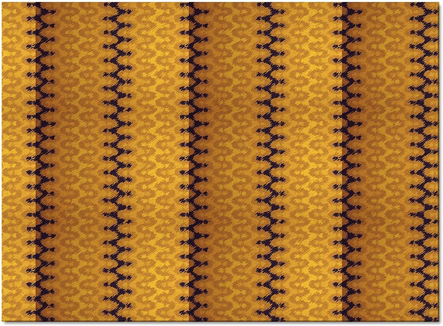 Abstract Boho Area Rugs - Modern Geometric Stripes Leopard Print Easy Clean Soft Non-Skid Throw Rug