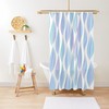 Abstract Floral Boho Shower Curtain - Featuring Eco-Friendly Material and Unique Design