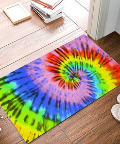 Abstract Geometric Optical Illusion Rug with 3D Vortex Design for Modern Home Decor