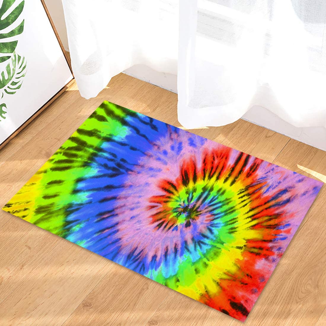 Abstract Geometric Optical Illusion Rug with 3D Vortex Design for Modern Home Decor - Image 3