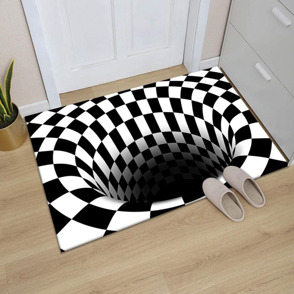 Abstract Geometric OpticalRugs - Captivating Your Guests with Gradient Vortex Illusion Pattern