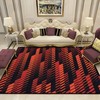 Abstract Geometric Stripes Area Rug Soft Non-Slip Carpet Floor Mat Runner for Living Room, Bedroom, and Kids Room