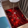 Abstract Hyperspace Art Game Controller Rugs for Game Style Room