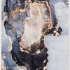 Abstract Marble Texture Carpet - Luxury Runner Rug for Hallways and Entryways (Blue) with Non-Slip Floor Carpet