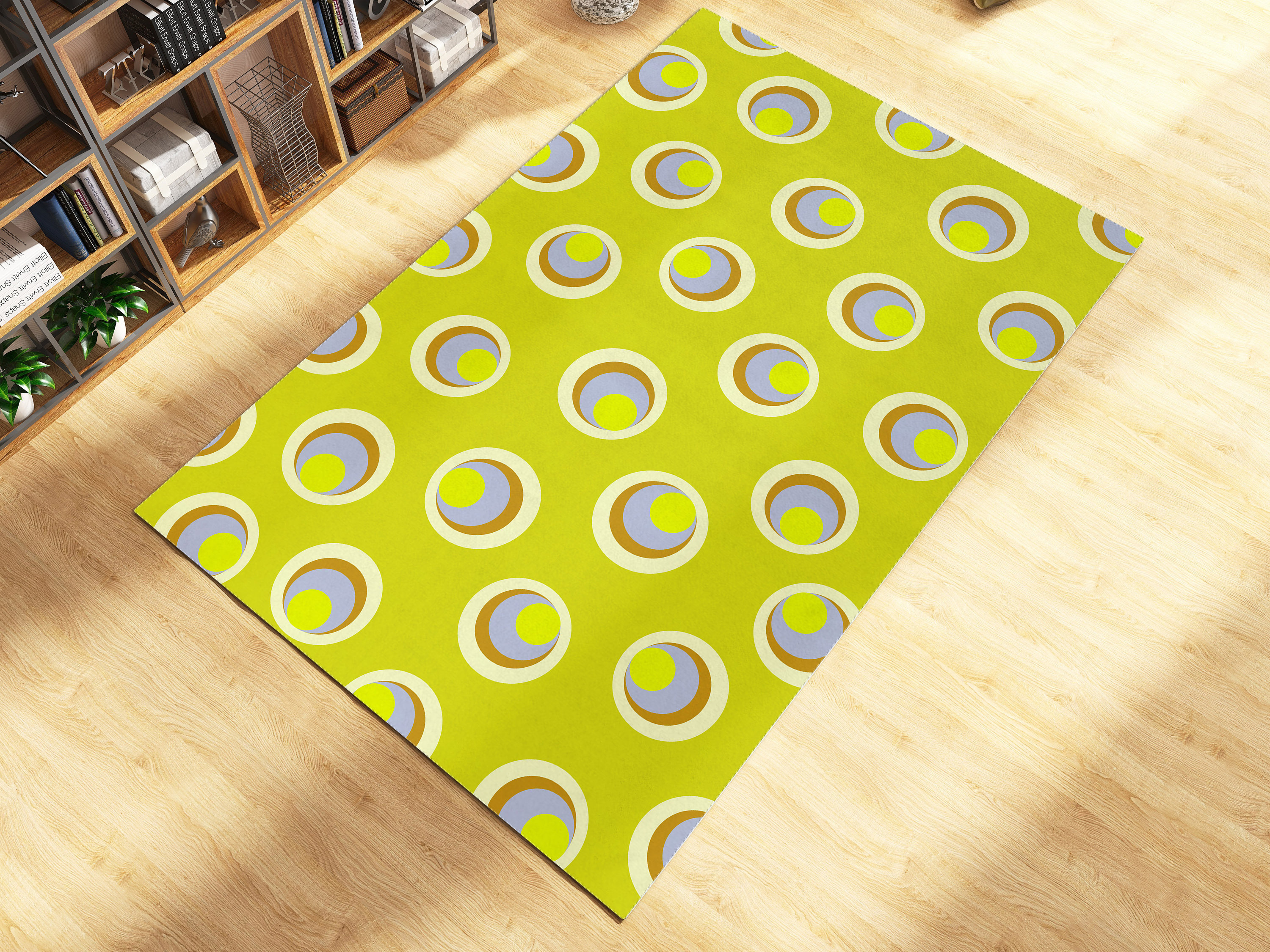 Abstract Personalized Area Rug for Modern Chic Living Room or Bedroom Decor
