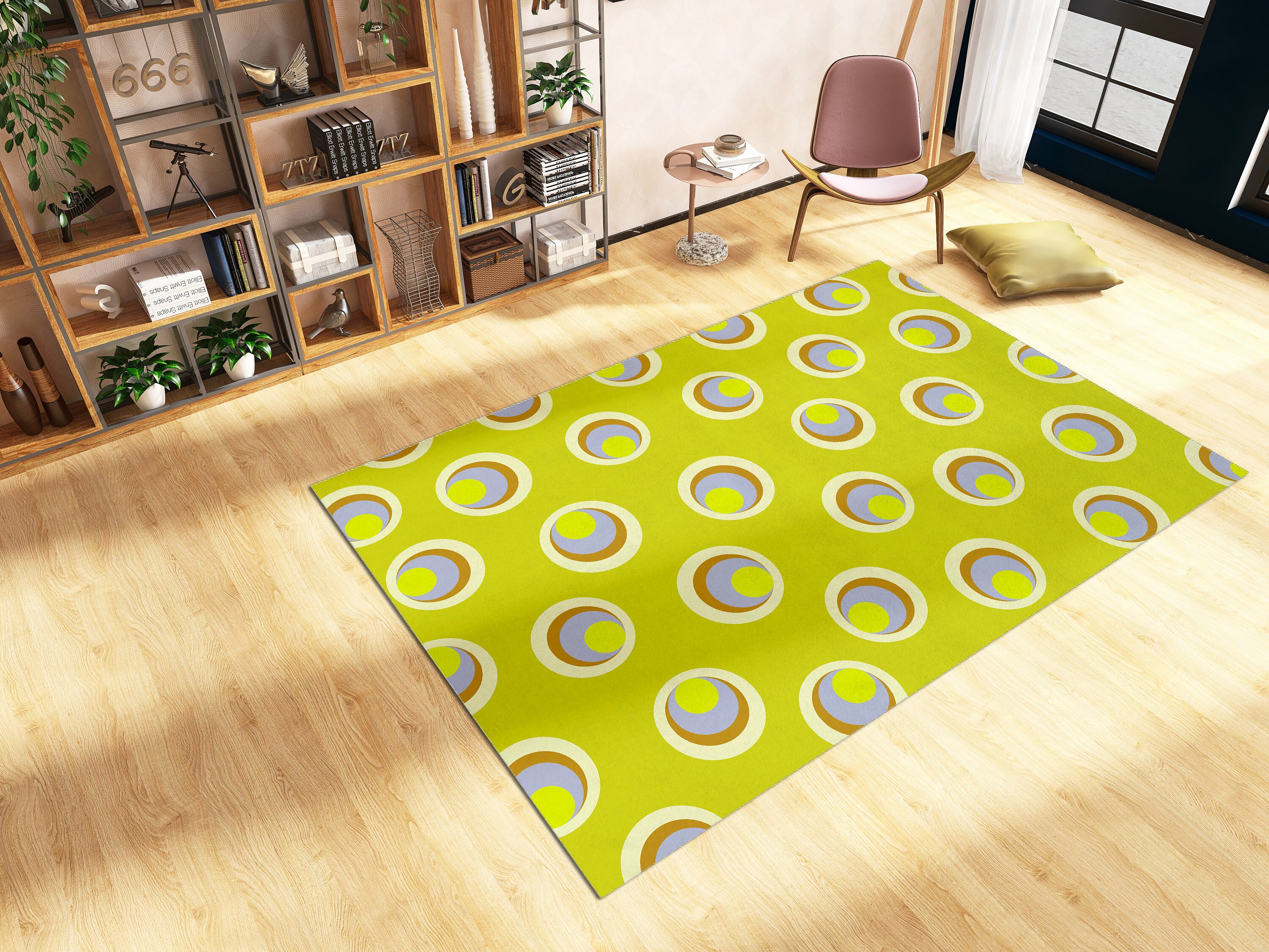 Abstract Personalized Area Rug for Modern Chic Living Room or Bedroom Decor - Image 4