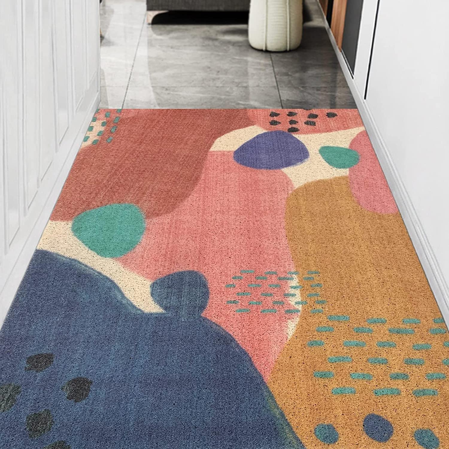 Abstract Pop Irregular Geometric Area Rugs - Indoor Non-Slip Kids Rugs for Personalized Living Room Home Décor - Image 3