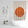 Abstract Vintage Sun Boho Shower Curtain - Eco-Friendly and Waterproof - Perfect for Vintage Bathroom Shower Curtains