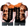 Add A Touch of Elegance to Your Longhorns Ensemble with Sugar Skull Flower Pattern 3D All Over Print Polo Shirt
