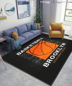 Add Brooklyn Style to Your Room with Personalized Brooklyn Basketball Graphic Print Area Rug
