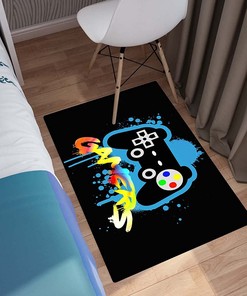 Add Fun to Your Room with Gamepad Controller Print - Perfect for Boys' Bedroom and Playing Room Floor Decor
