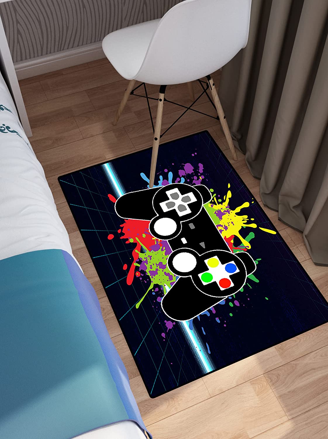 Add Personalized Style to Boys' Bedroom with Cool Gamer Rugs - Gaming Mat, Playroom, and Yoga with Game Room Rug Ideas
