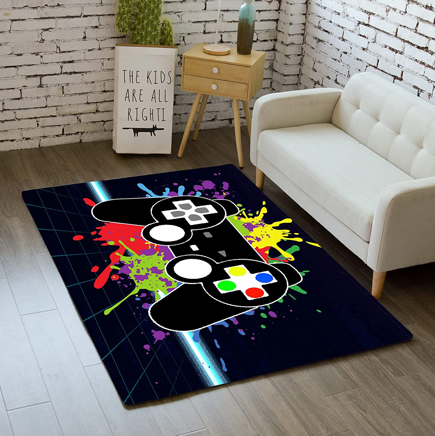 Add Personalized Style to Boys' Bedroom with Cool Gamer Rugs - Gaming Mat, Playroom, and Yoga with Game Room Rug Ideas - Image 2