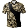 Add Some Polynesian Flair to Your Look with the NCAA Purdue Boilermakers Gold and Black Polynesian Polo Shirt