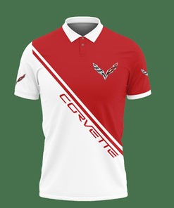 Add a Pop of Color to Your Wardrobe with Our Red 3D Printed Corvette Lph-Ht Polo Shirt