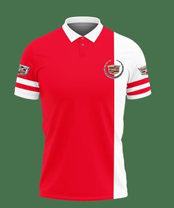 Add a Pop of Color to Your Wardrobe with Our Red Cadillac Escalade Tnt-Va Polo Shirt Ver 1 Made from Breathable Fabric