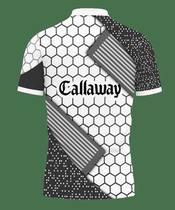 Add a Simple Yet Elegant Touch with Our Grey 3D Printed Callaway NQP-HT Polo Shirt Ver 1