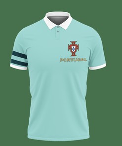 Add a Sleek and Confident Touch to Your Wardrobe with Our Mint Cristiano Ronaldo Portugal Tnt-Lt Polo Shirt Ver 2