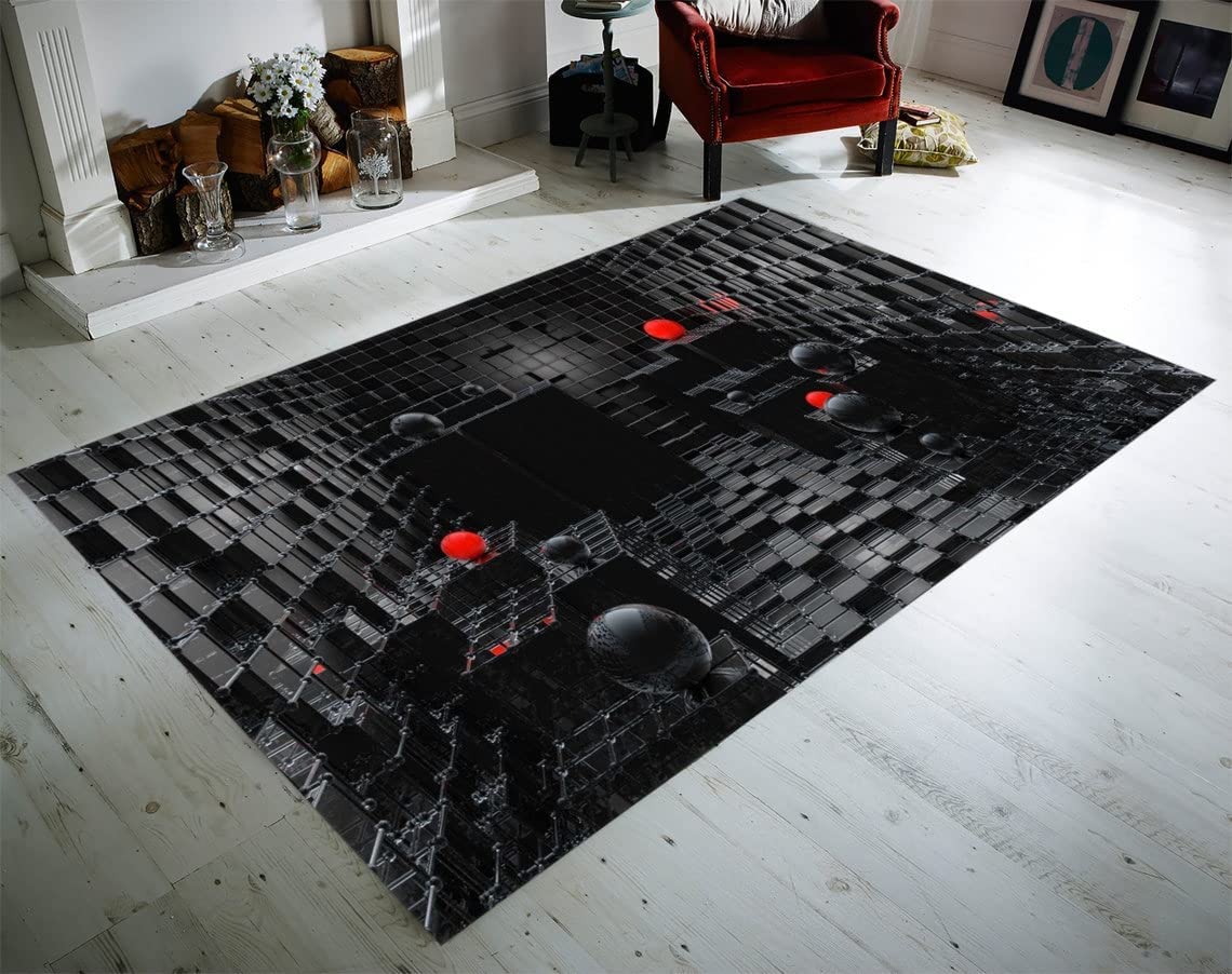 Add a Splash of Color to Your Home with a Popular Vortex Illusion Area Rug - Perfect as a Gift for Your Loved Ones