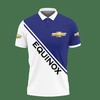 Add a Sporty Look to Your Outfit with Our Blue 3D Printed Chervolet Equinox Nqp-Va Polo Shirt Ver 1