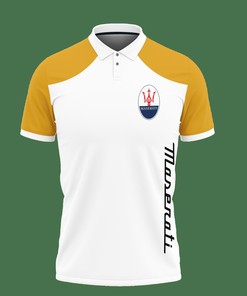 Add some color to your collection with this Yellow 3D Printed Maserati Nct-Ht Polo Shirt Ver 1