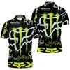 Add some color to your style with this Monster Energy logo for lovers 3D polo shirt featuring an all over print design.