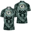 Add some edge to your game day outfit with our Green Bay Packers NFL Fans Skull Polo Shirt