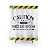 Add some humor to your children's bathroom with this Kids Bathroom Shower Curtain