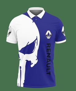 Add to Your Style with Our 3D Printed Renault Ttt-Lt Polo Shirt Ver 1 (Blue)