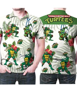 Add to your collection of iconic Hawaii-based fictional characters with the Teenage Mutant Ninja Turtles Polo Shirt