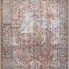Adiva Rugs Multi/Red Area Rug - Machine Washable and Non-Slip with Vortex Rugs for Living Room