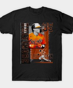 Adley Rutschman Baseball Poster Orioles 2 T-Shirt, Official Mlb Apparel