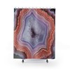 Agate Slice Shower Curtain with 71 x 71 inch Design - Perfect for College Dorm & Bathroom Decor