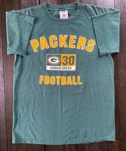 Ahman Green Green Bay Packers Vintage Style Jersey 30 T-Shirt, Sweatshirt Full Size Gift For Nfl Fans