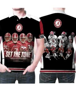 Alabama Crimson Tide Football Players Minkah Fitzpatrick, Calvin Ridley Gift Polo Shirt for Fans