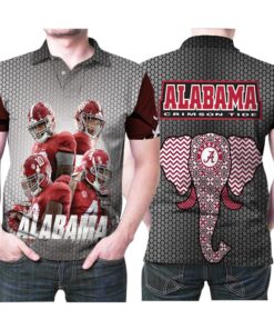 Alabama Crimson Tide Football University Legends 3D Allover Print Polo Shirt for Fans and Gift