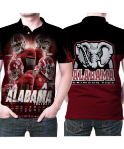 Alabama Crimson Tide National Champion Legend Football Players 3 $3D Allover Print Polo Shirt for Fans and Gift