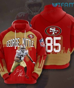 All Over Print 3D Hoodie 3D George Kittle Design 3D San Francisco 49ers Gift