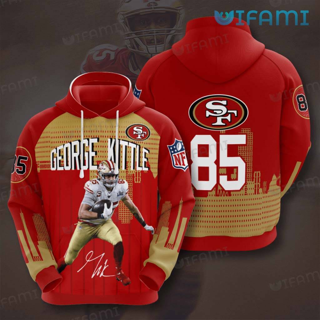 All Over Print 3D Hoodie 3D George Kittle Design 3D San Francisco 49ers Gift