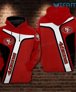 All Over Print 3D Hoodie 3D Hexagon Pattern 3D San Francisco 49ers Gift