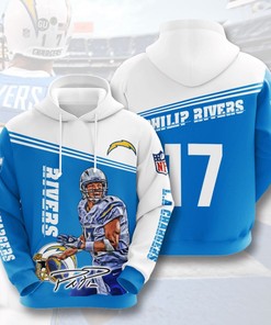 All Over Print 3D Hoodie for Los Angeles Chargers Fans with Custom Sport Design