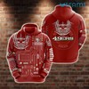 All Over Print 3D Hoodie with Football Field Design 3D San Francisco 49ers Gift