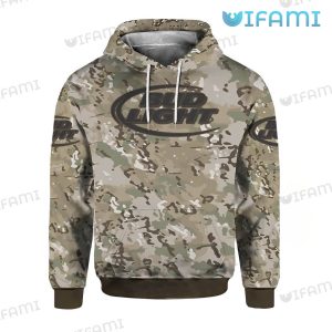 All Over Print Camo Hoodie Men - Bud Light Gift - Image 2