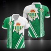 All Over Print Coosur Real Betis Polo Shirt with 3D Printed Polo Collar